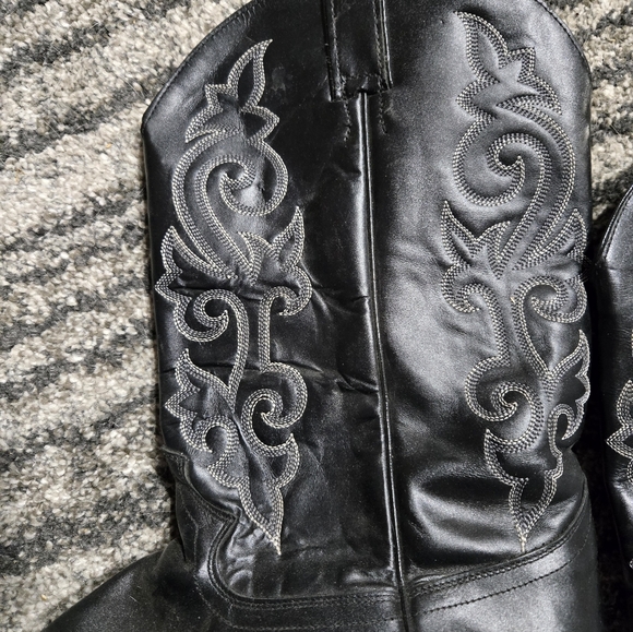 JUSTIN Men's Size 15D BUCK 13" Tall Classic Western Boots Leather w/Topstitching - Picture 2 of 9